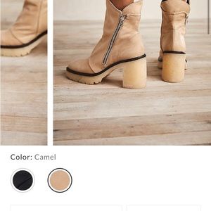 Free people light camel boots brand new